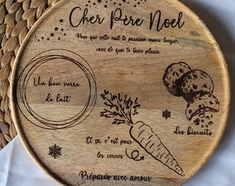 Papai Noel e seu prato de renas