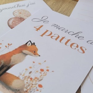 Cartes étapes bébé - 27 fiches souvenirs