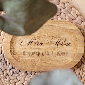 Regalo del Día de la Madre - Gracias Señora - bandeja de joyas - bolsillo vacío