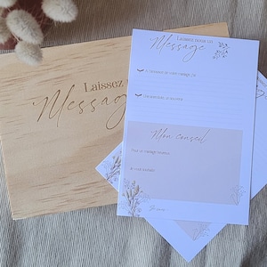 Alternative Livre d'or - Coffret message Mariage
