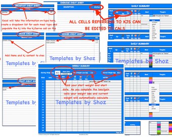 weight loss chart with water fruit vegetable and exercise etsy exercise and weight loss chart