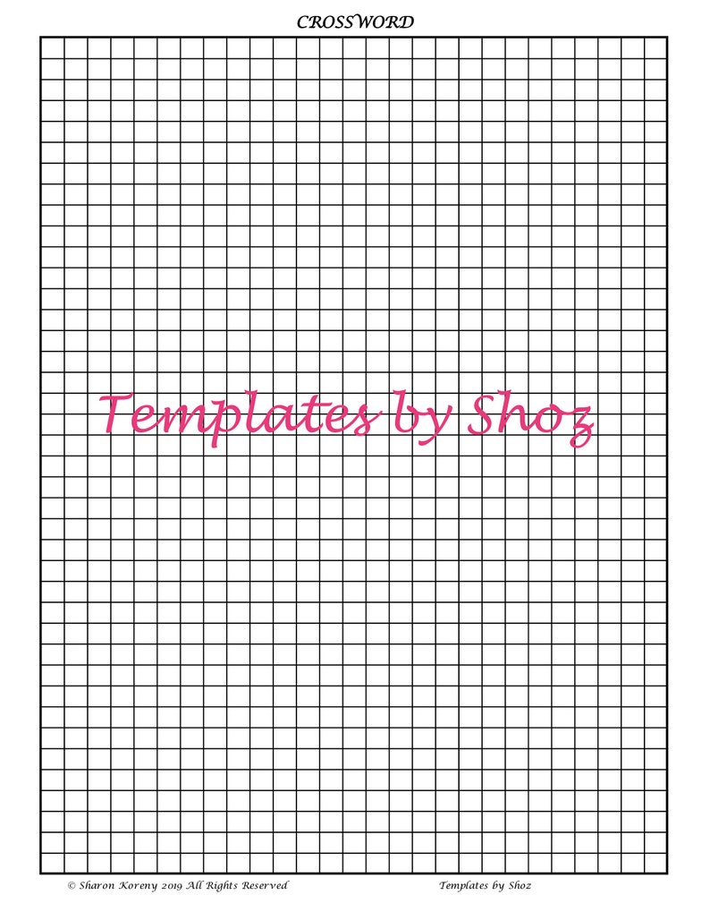 Printable PDF Puzzle Prepare Sheet - Crossword picture regarding Printable Crossword Puzzles Pdf known as Printable PDF Puzzle Train Sheet - Crossword