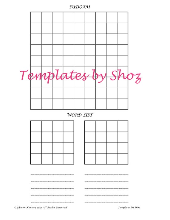 Printable PDF Puzzle Prepare Sheet - Sudoku picture regarding Sudoku Puzzles Printable Pdf referred to as Printable PDF Puzzle Train Sheet - Sudoku