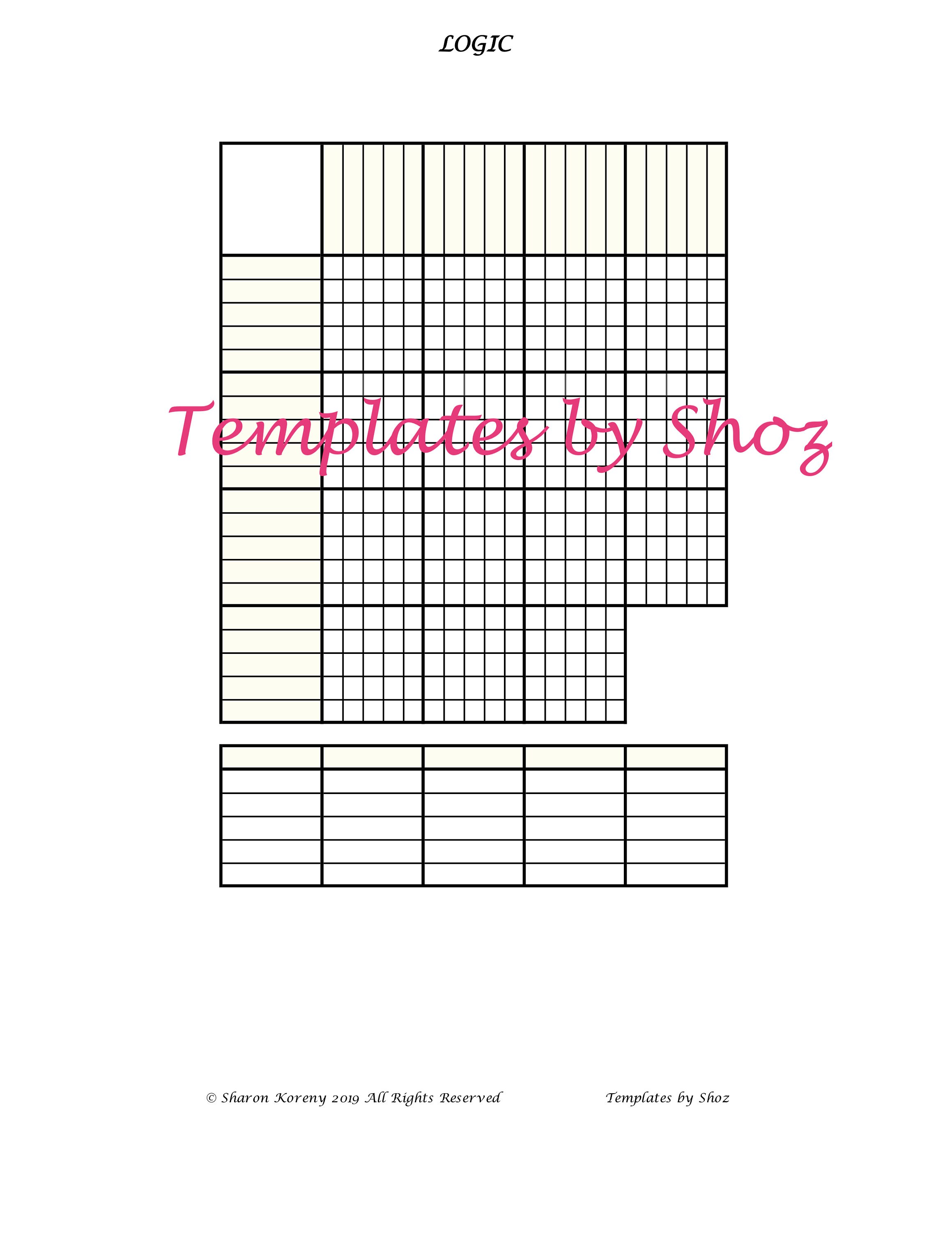 Printable PDF Puzzle Practice Sheets Various Puzzles 9 | Etsy