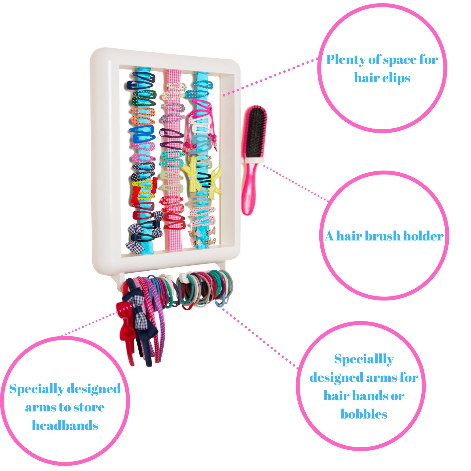 Personalised Hair Accessories Organiser Etsy