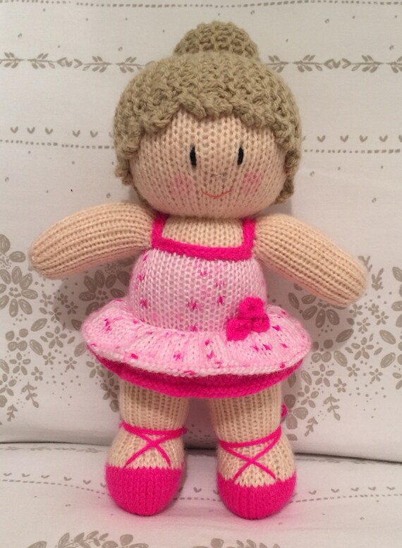 knitted ballerina doll