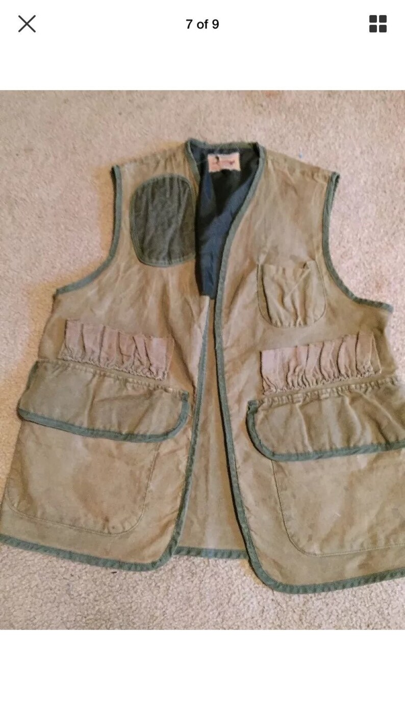Lot of 2 Vintage Hunting Vests Black Sheep Canvasback Small - Etsy