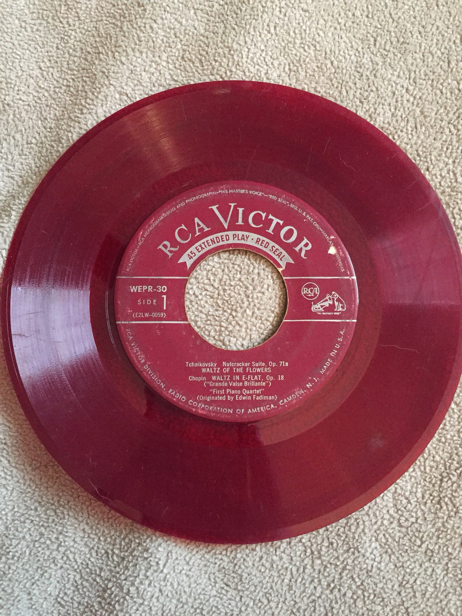 Rca Victor Red Seal 45 Record Waltz Of The Flowers Gypsy