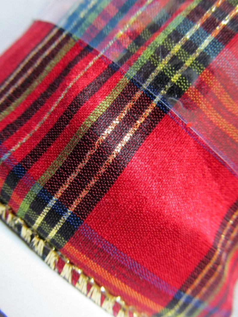 3m Ribbon Queen Christmas Stewart Tartan 2.5 Plaid Wire Edged Ribbon 3m Ribbon Queen Christmas Stewart Tartan 2.5 Plaid Wire Edged Ribbon