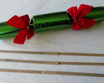 Party cracker snaps, bangers for party popper bonbons, Christmas crackers make your own, DIY custom handmade party crackers, cracker snapper