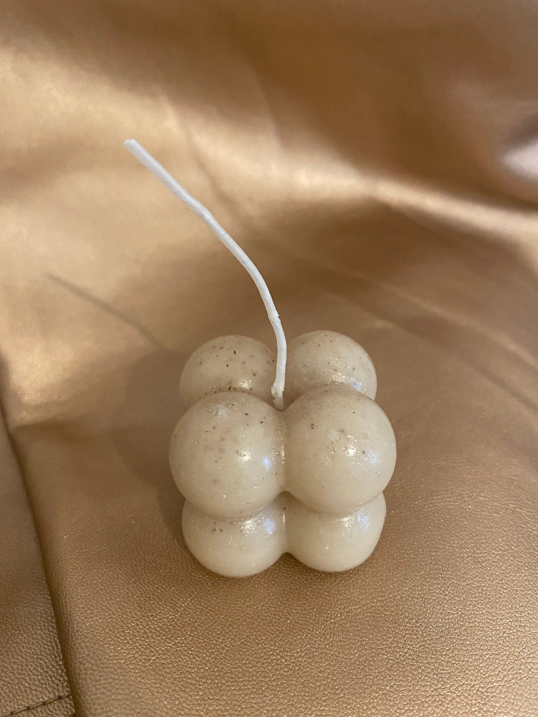 Mini Bougie Bubble Beige Aux Épices