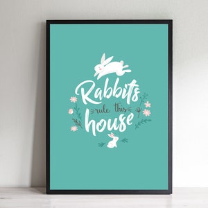 Rabbit Print - Rabbit Lover Gift - Rabbit Illustration - Rabbit Art