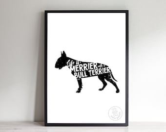 Bull Terrier Print - Bull Terrier Gift