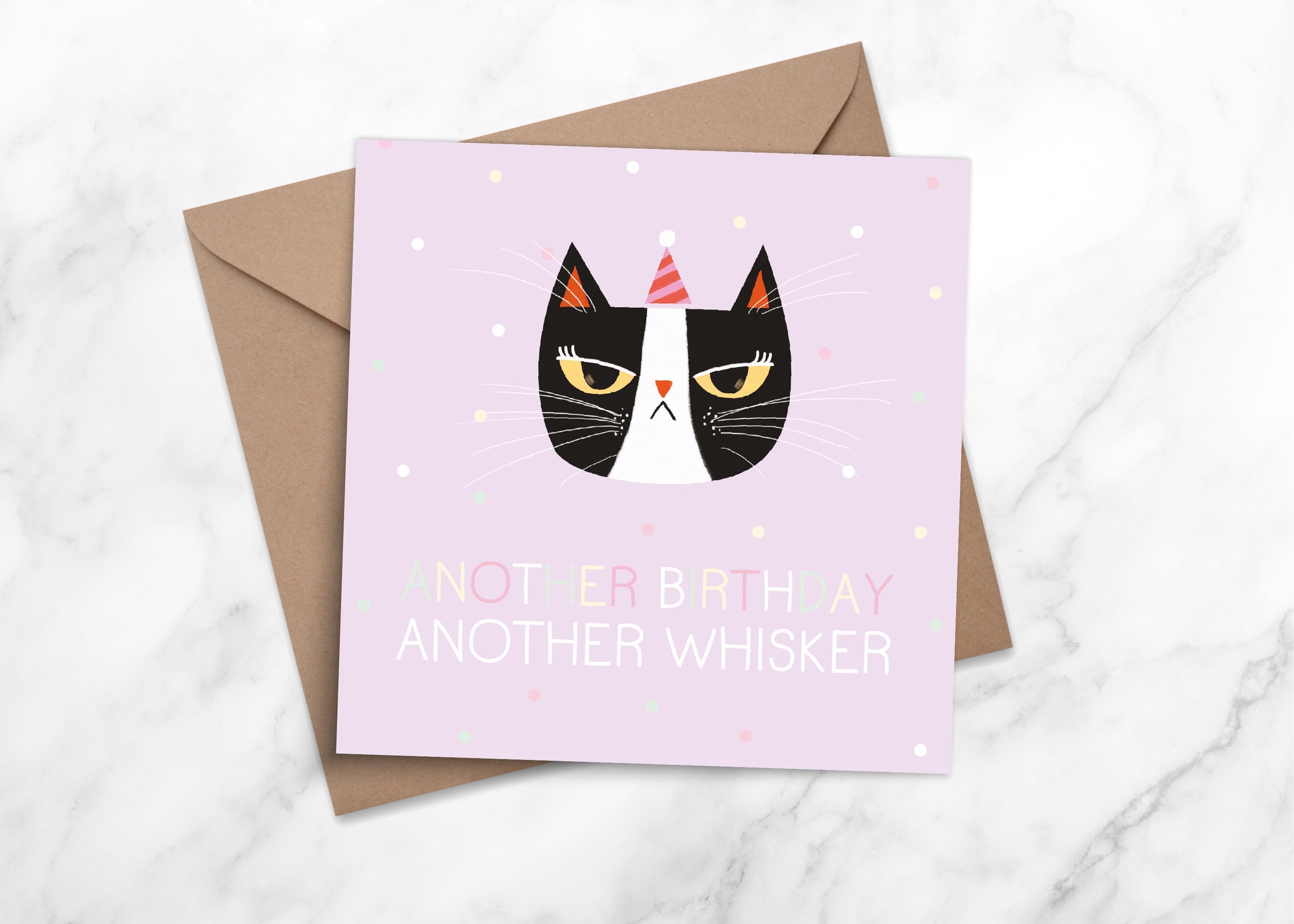 Funny Cat Birthday Card - Crazy Cat Lady - Friend Birthday Card - Card ...