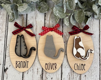 Cat Christmas Ornament/Personalized Cat Ornament/Cat Breed Ornament/ 3D Cat Ornament