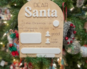 Dear Santa Dry Erase Board, Dear Santa Milestone Board