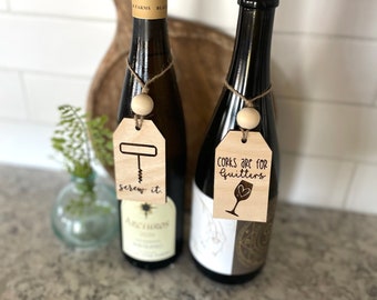 Personalized Wine Bottle Tag/Funny Wine Tag/Wine Gift Tag