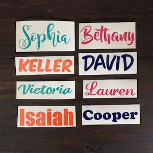 Personalized Name Decal, Word Decal, Name Decal, Any Word Decal, Vinyl ...