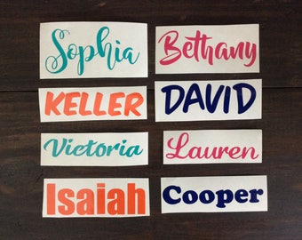 Personalized Name Decal, Word Decal, Name Decal, Any Word Decal, Vinyl Decal, Monogram Decal, Name Sticker, Custom Decal, S'well Decal 3NA