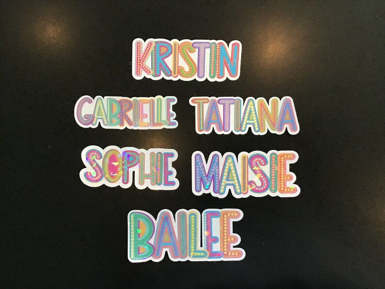 Personalized Name Sticker, Custom Name Sticker, Water Bottle Name Decal ...