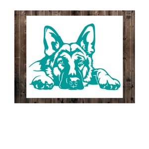 German Shepherd Decal Sticker, Dog Mom Sticker, Dog Decal, K9, Dog Car Window Sticker, Laptop Decal, Tumbler Cup Sticker, Planner Decal 2DO