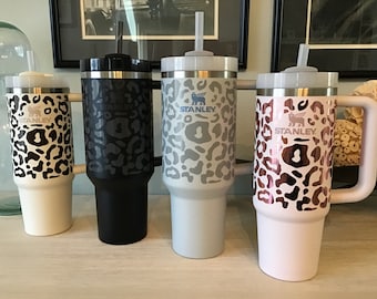 Cheetah Print Premium Vinyl for Stanley 40 Oz Tumbler, Cheetah Decal for  Tumbler With Handle, Cheetah Decal Not Wrap, Cheetah Decals, 