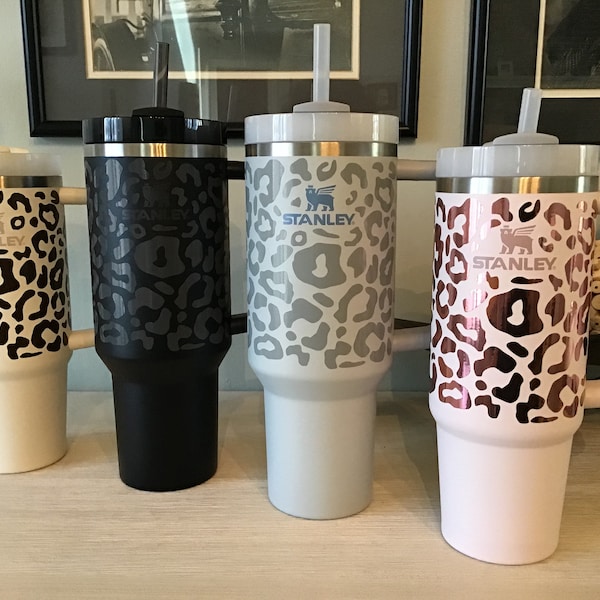 Leopard Print Vinyl Wrap for 30oz Tumbler, Cheetah Print Vinyl Decal Wrap, Leopard Decal for 40oz Cup, Travel Mug Leopard Wrap, DIY Decal