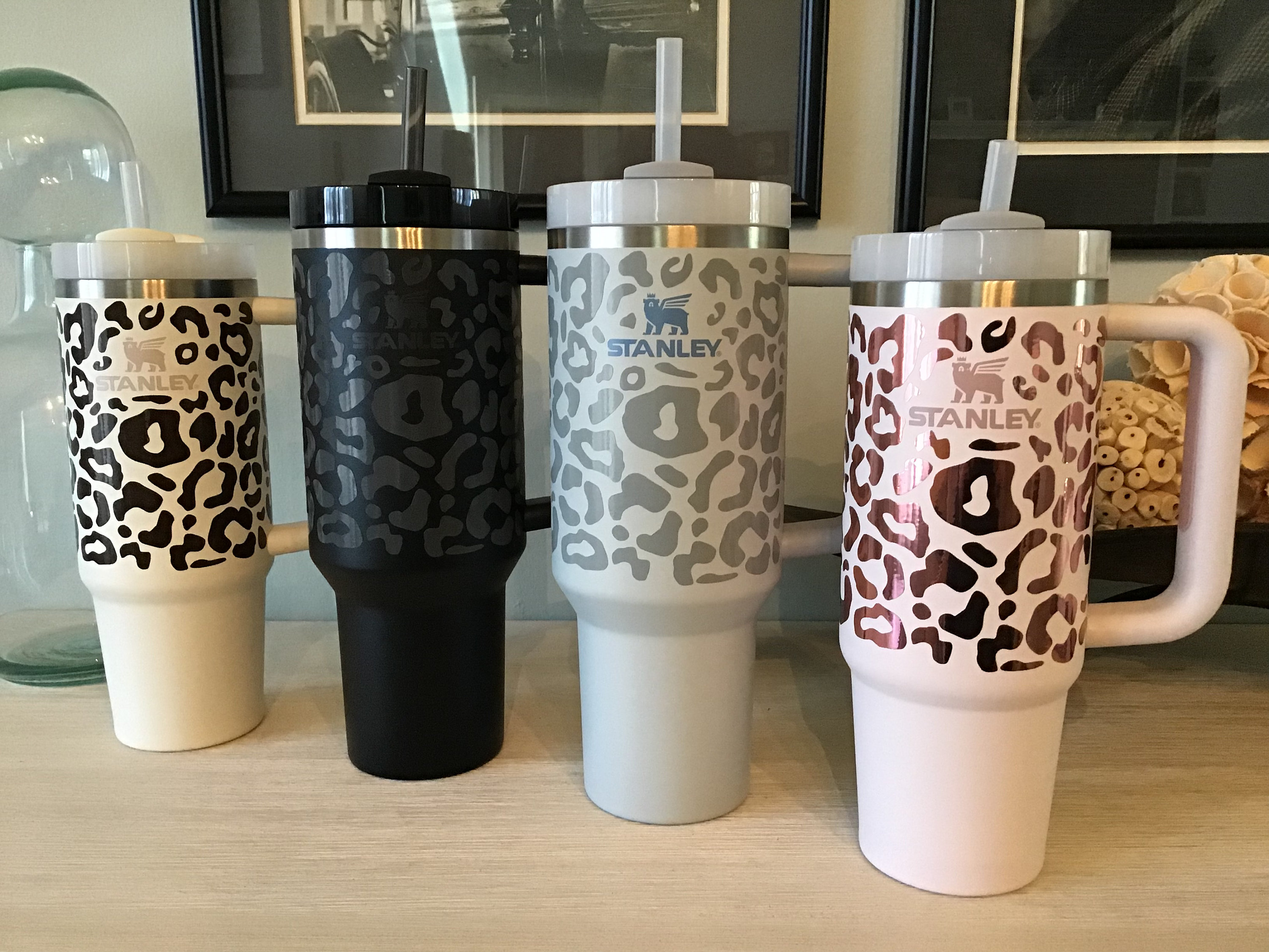 1x Piece Stanley Tumbler Flower Accessories 40oz 30oz Vinyl Sticker Decal