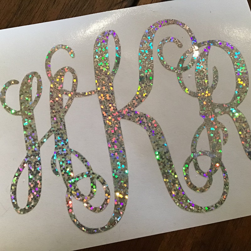 Rhinestone Monogram - Etsy