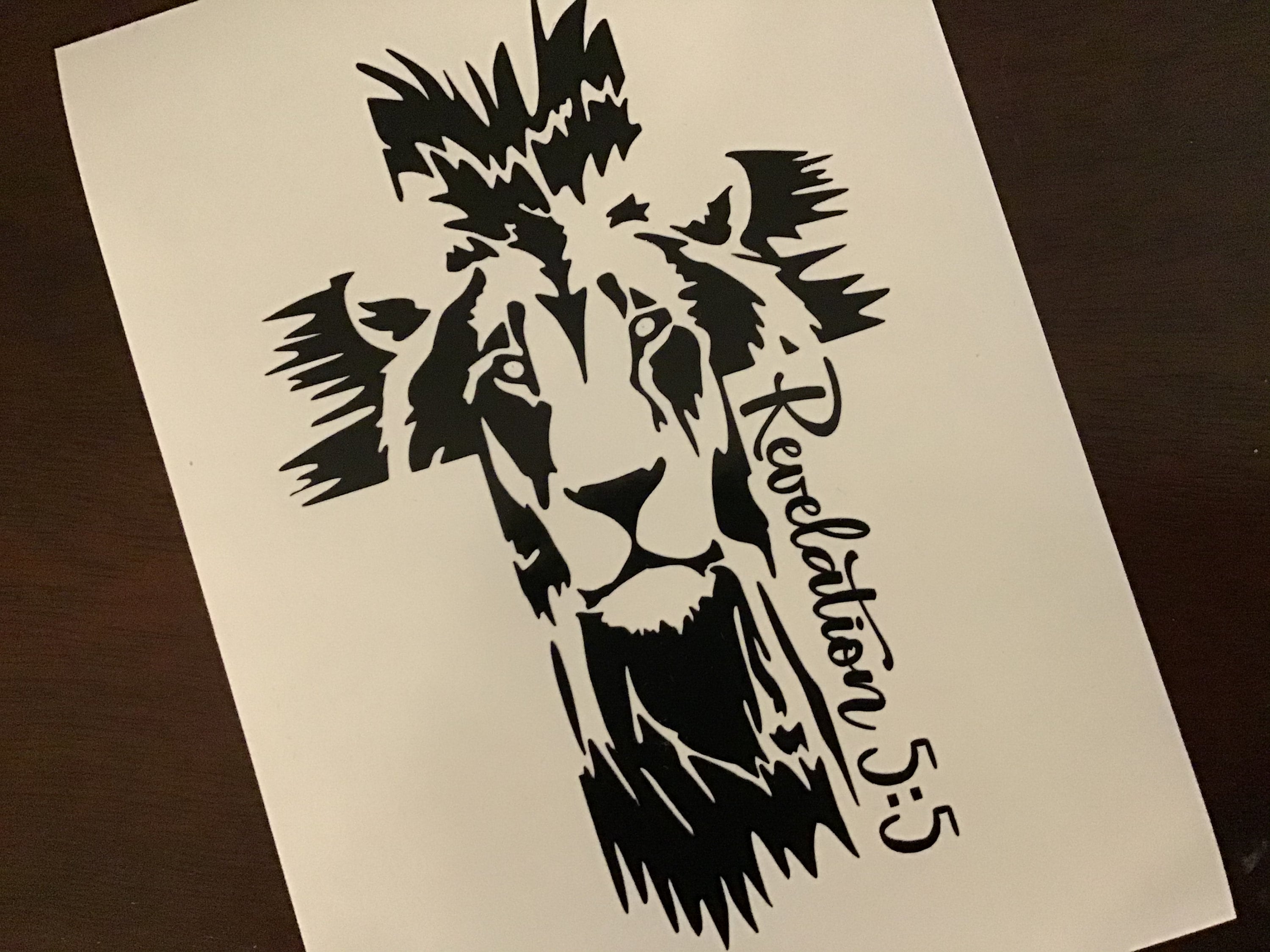 Jesus Lion Christian Vinyl Decal Sticker – FineLineFX Vinyl Decals