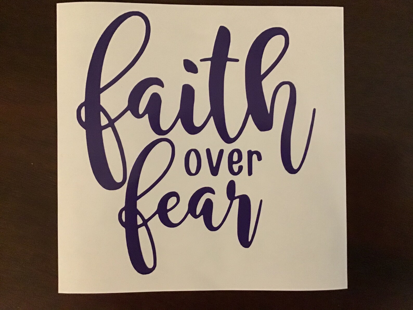 Faith Over Fear Decal Faith Decal Sticker Religious Decal Etsy