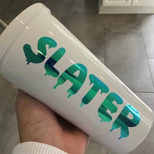 Custom Name Vinyl Sticker for Water Bottle, Holographic Name Decal, Personalized Gift for Boy, Graffiti Name Sticker, Laptop Name Sticker