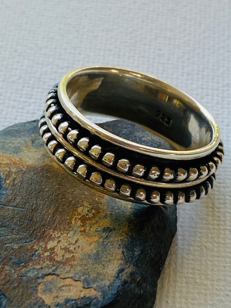 925 Sterling Silver Spinner Ring
