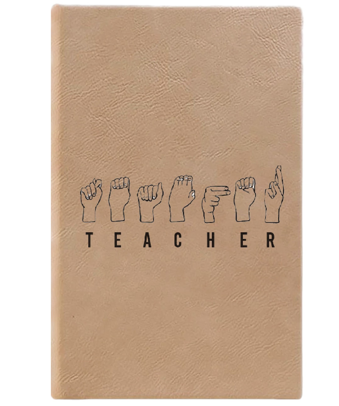 Asl Teacher Notebook, Journal Gift Idea, Ruled Line Pages, Gift Idea