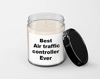 Air Traffic Controller Candle - Soy Wax Candle - Hand Poured Candle - 9 oz Vanilla-Scented Candle - Candle Jar