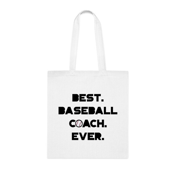 Best Baseball Coach Ever Tote Bag Gift for Baseball Coach Etsy