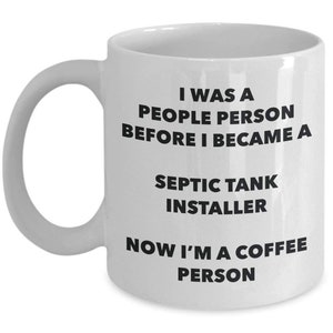 Septiktankinstallatör Kaffe Person Mugg - Rolig Te Kakaokopp - Födelsedag Jul Kaffeälskare Söt Skämt Presentidé