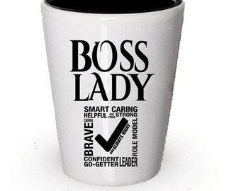 Boss Lady Shot Glass, Gifts for Women, Boss Lady gift, Gift for Boss lady