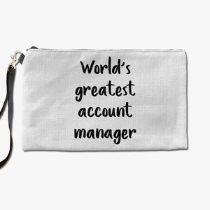 Account Manager Makeup Bag, Makeup Lover Cosmetic Bag, Toiletry Bag, Birthday Gift For Her, Makeup Bag For Women, Christmas Gift Bag