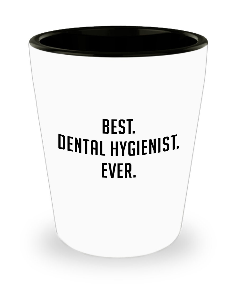 Dental Hygienist Shot Glasses Best Dental Hygienist Ever Etsy