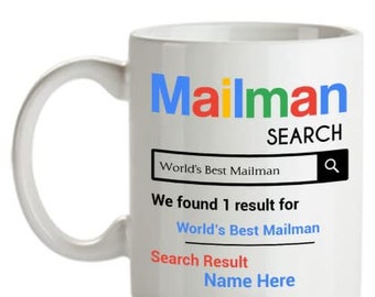 Personalized Mailman Mug - Personalized Mailman Gifts - Customized with your Favorite Mailman Name