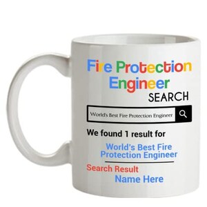 Gepersonaliseerde Fire Protection Engineer Mok - Gepersonaliseerde Fire Protection Engineer Verjaardagscadeau -