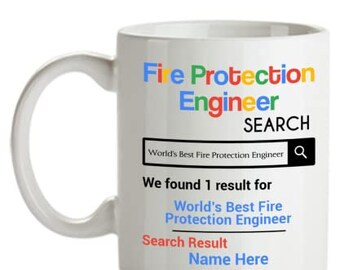 Personalized Fire Protection Engineer Mug - Personalized Fire Protection Engineer Birthday Gift -
