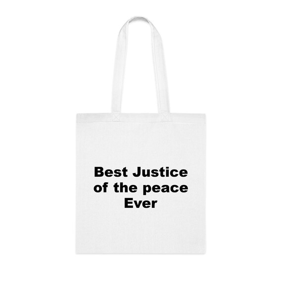 Justice of the Peace Tote Bag Gift for Justice of the Peace Etsy