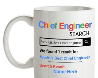 Personalized Chief Engineer Mug - Personalized Chief Engineer Gifts - Chief Engineer Birthday Gift - C