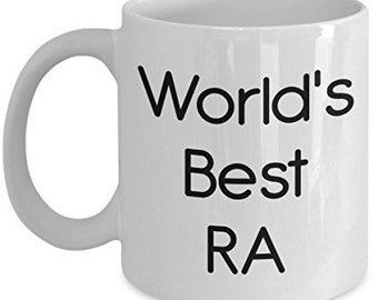 World’s Best Ra Mug - Funny Tea Hot Cocoa Coffee Cup - Novelty Birthday Christmas Anniversary Gag Gifts Idea