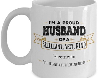 Gift For Electrician, Gift for Husband, Electrician Mug, Electrician Coffee Mug