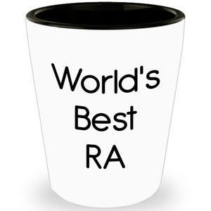 World’s Best Ra Shot Glasses - Novelty Birthday Christmas Anniversary Gag Gifts Idea