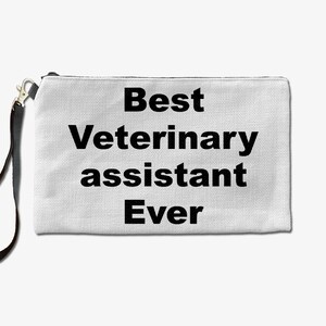Veterinary Assistant Makeup Bag, Makeup Lover Cosmetic Bag, Toiletry Bag, Birthday Gift For Her, Makeup Bag For Women, Christmas Gift