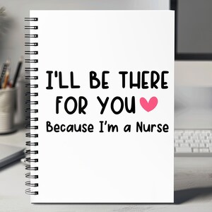 Nurse Notebook, Journal Gift Idea, Ruled Line Pages, Gift Idea, Gratitude Journal, Memory Book, Leatherette Journal